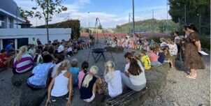 Empfang der neuen Kinderg&auml;rtler